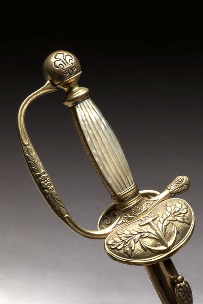 MARINE ROYALE. Épée modèle 1816 d'officier...
