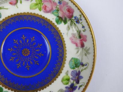 SEVRES: Four porcelain tea cups and saucers...