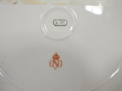 SEVRES: A porcelain plate with a celestial...