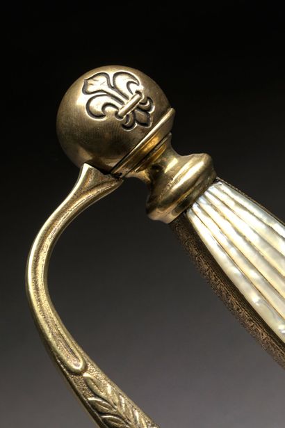 MARINE ROYALE. Épée modèle 1816 d'officier...