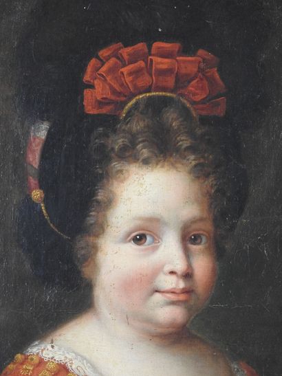 Ecole FRANCAISE vers 1690
Portrait d'enfant...
