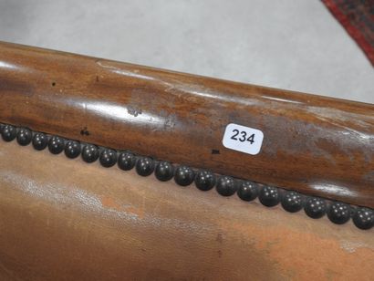 Pair of mahogany shepherd's chairs, backs...