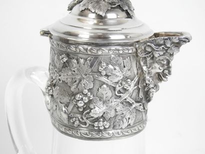 Robert LINZELER - Paris : Two crystal pitchers...