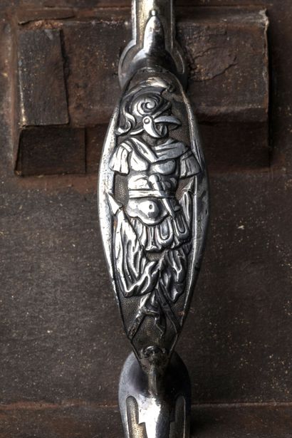 SILVER GUARDS for an officer's pistol of...