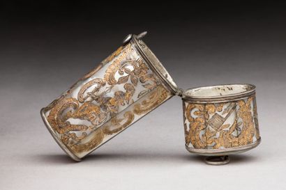 CASE - COUTURE NECESSARY in silver with cut...