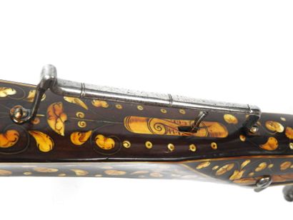 GERMANY. Large pinwheel pistol, blued round...