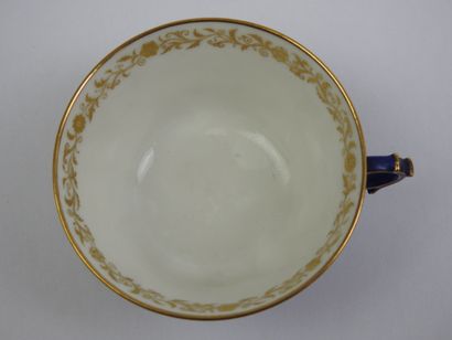 SEVRES: Four porcelain tea cups and saucers...