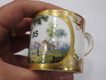 SEVRES : 
Soft-paste porcelain litron beaker...