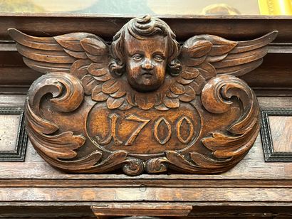 Importante ARMOIRE en bois naturel, bois...