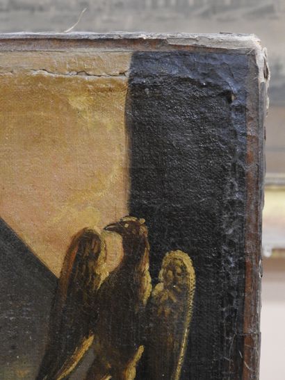 FRENCH SCHOOL circa 1810
Presumed portrait...