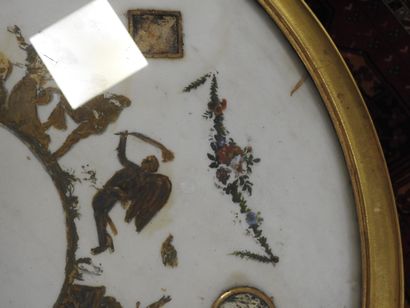 Chased-gilt bronze GUERIDON, the circular...