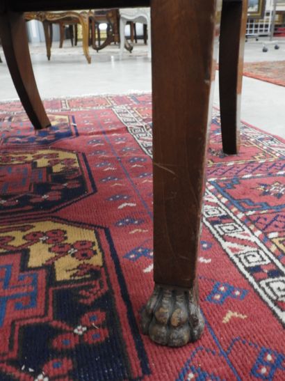 Pair of mahogany shepherd's chairs, backs...