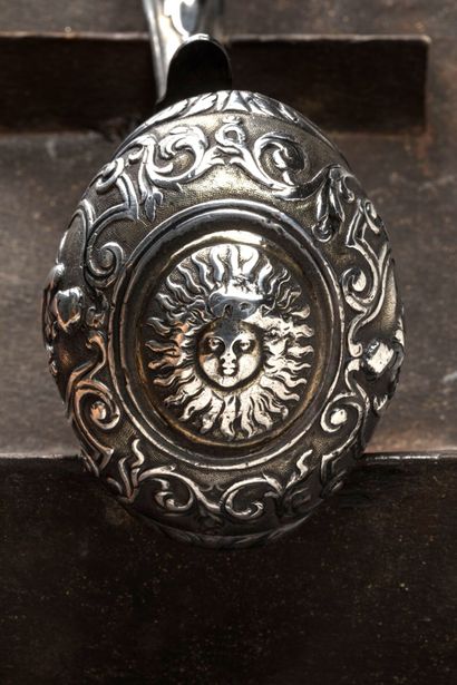 SILVER GUARDS for an officer's pistol of...
