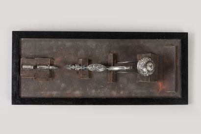 SILVER GUARDS for an officer's pistol of...