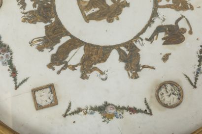 Chased-gilt bronze GUERIDON, the circular...