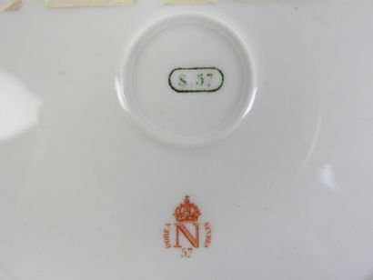 SEVRES: A porcelain plate with a celestial...