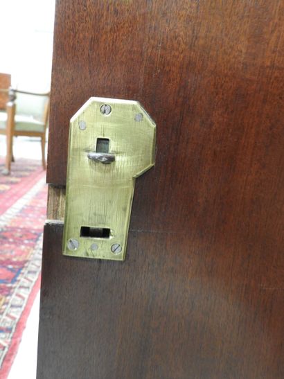 Straight mahogany SECRETARY opening to a...