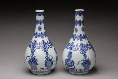 CHINE - Epoque KANGXI (1662 - 1722)
Paire...