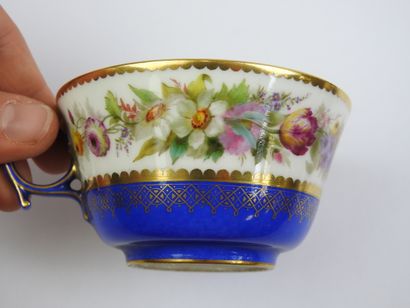 SEVRES: Four porcelain tea cups and saucers...