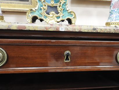 Straight mahogany SECRETARY opening to a...