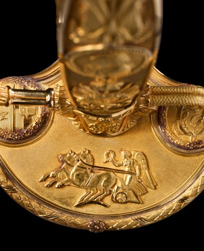 Exceptional gold award sword for Constantin...