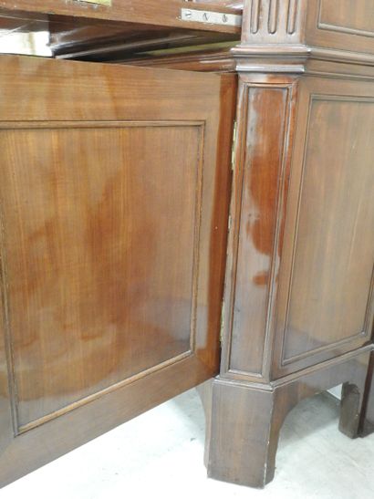 Straight mahogany SECRETARY opening to a...