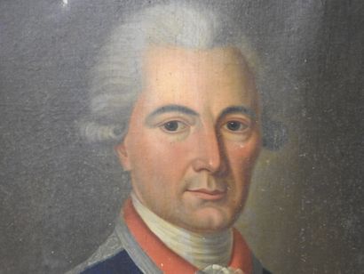 18th century FRENCH SCHOOL.
Portrait of a...
