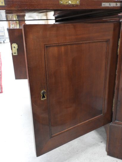Straight mahogany SECRETARY opening to a...