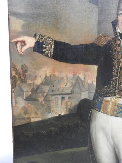 FRENCH SCHOOL circa 1810
Presumed portrait...