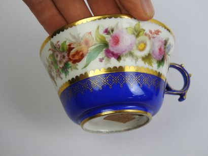 SEVRES: Four porcelain tea cups and saucers...