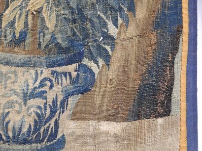 AUBUSSON : Tapisserie en laine à décor d'une...