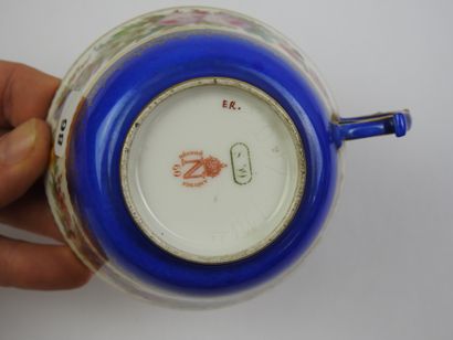 SEVRES: Four porcelain tea cups and saucers...