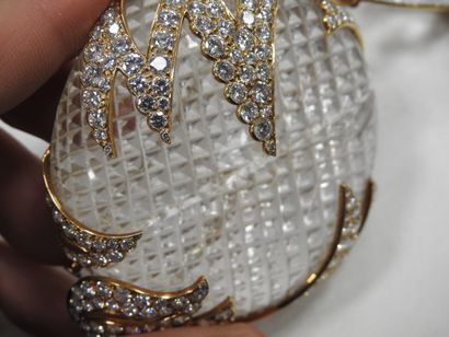 M. GERARD: Necklace in yellow gold 750 thousandths...