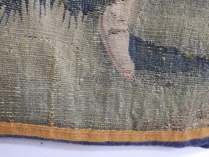 AUBUSSON : Tapisserie en laine à décor d'une...