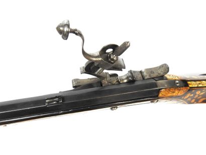 GERMANY. Large pinwheel pistol, blued round...