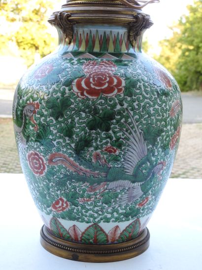 CHINE - Epoque KANGXI (1662-1722) 
Potiche...