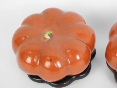 CHINA - 19th century
Pair of tomatoes in...
