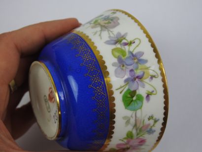 SEVRES: Four porcelain tea cups and saucers...