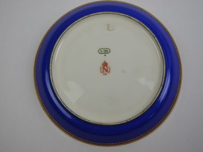SEVRES: Four porcelain tea cups and saucers...