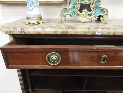 Straight mahogany SECRETARY opening to a...