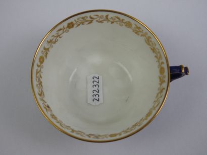 SEVRES: Four porcelain tea cups and saucers...