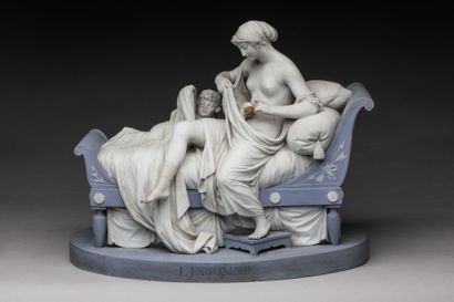 Simon-Louis BOIZOT (1743-1809) after 
L'Insomnie,...