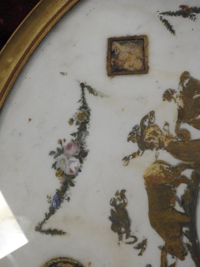 Chased-gilt bronze GUERIDON, the circular...