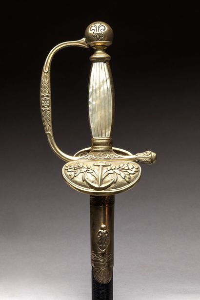 MARINE ROYALE. Épée modèle 1816 d'officier...