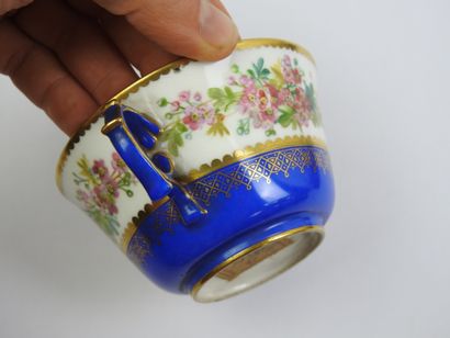 SEVRES: Four porcelain tea cups and saucers...