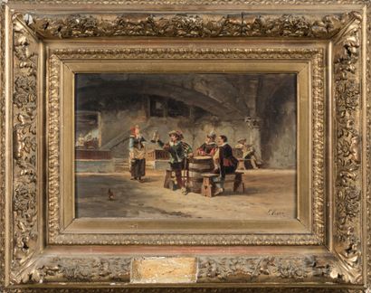 Fritz VOGLER (active 19th century): Musketeers...