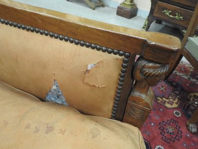 Pair of mahogany shepherd's chairs, backs...