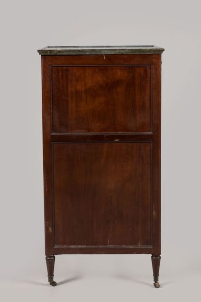 Mahogany and mahogany veneer BARBIERE, opening...