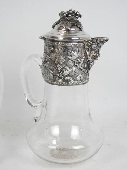 Robert LINZELER - Paris : Two crystal pitchers...
