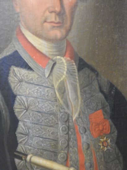 18th century FRENCH SCHOOL.
Portrait of a...